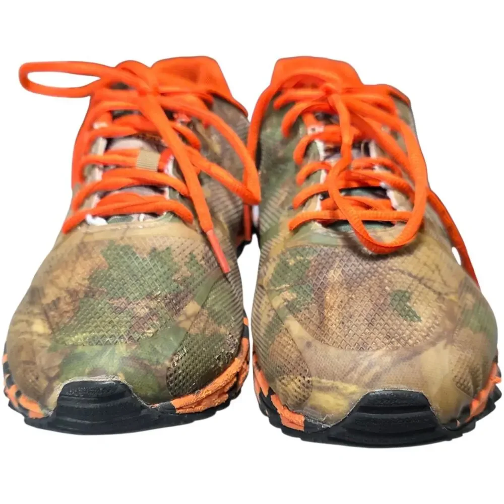 Realtree Cobra Camo Hunting Shoes Mens 10 4E Extra Wide Orange Trail Sneakers